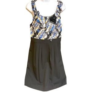 🔥🖤BCBG Maxazria size 6 STUNNING dress. This is a showstopper w/ silk top! NWOT